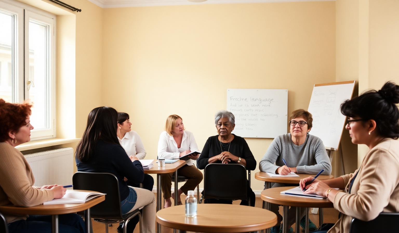 Apprentissage du français en groupe