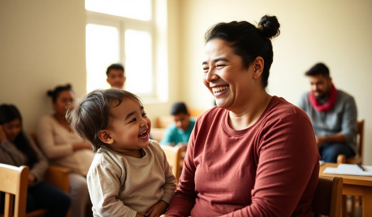 Famille accompagnée par une équipe pluridisciplinaire DAMI